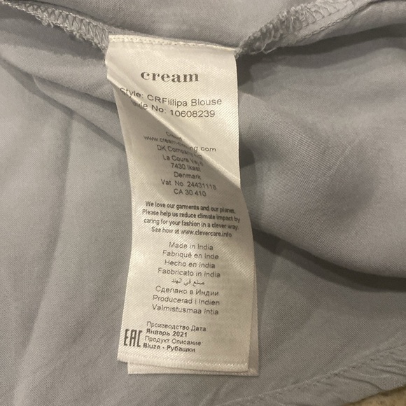 CREAM CRFILLIPA LONG SLEEVED BLOUSE Size 44 (XL) - Picture 13 of 15